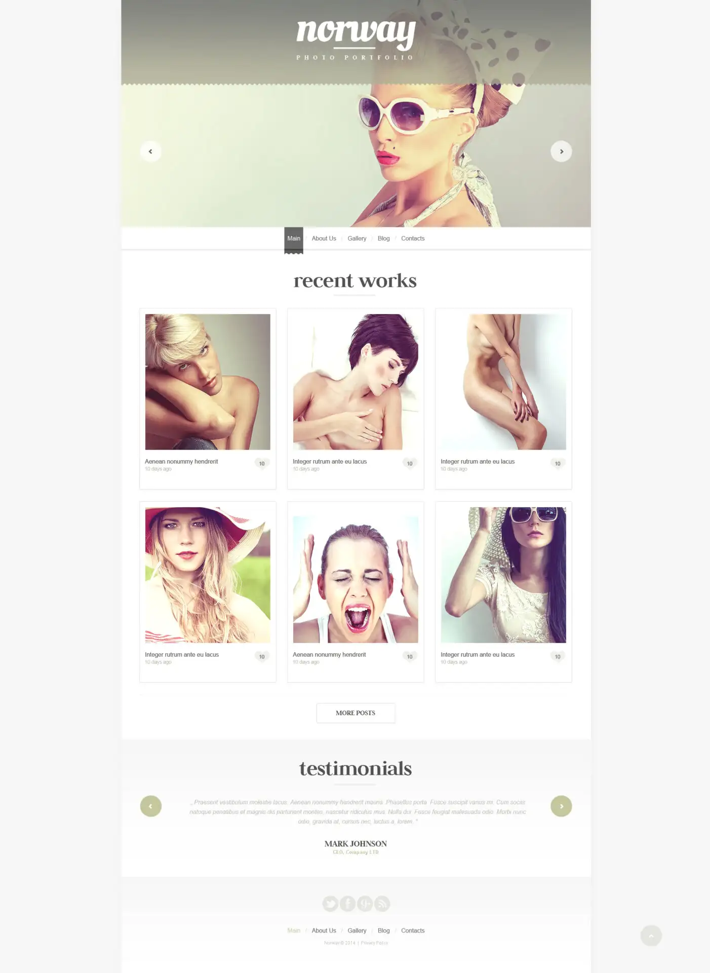 Photographer Portfolio WordPress Theme