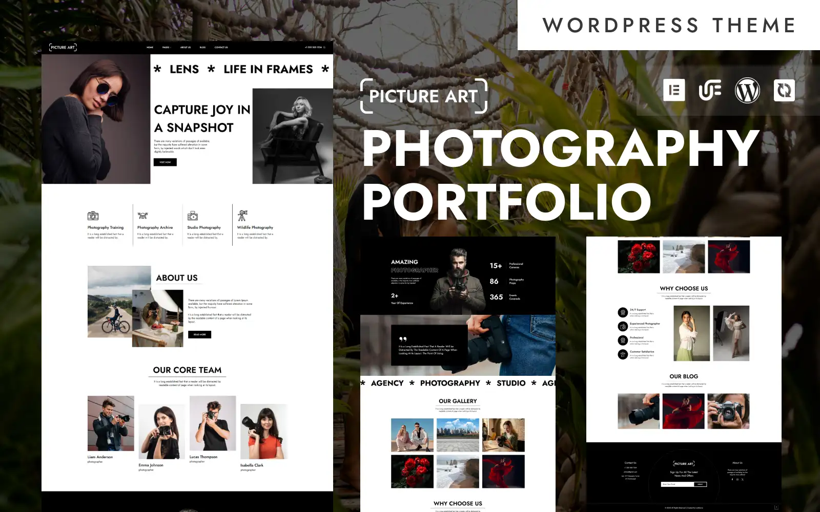 Picture Art – Creative Photography Portfolio & Event Photography WordPress Elementor Theme WordPress Theme