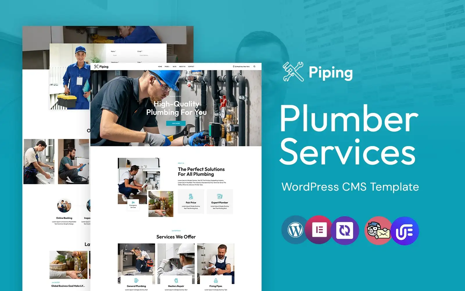 piping – Plumber and Handyman Services WordPress Elementor Theme WordPress Theme