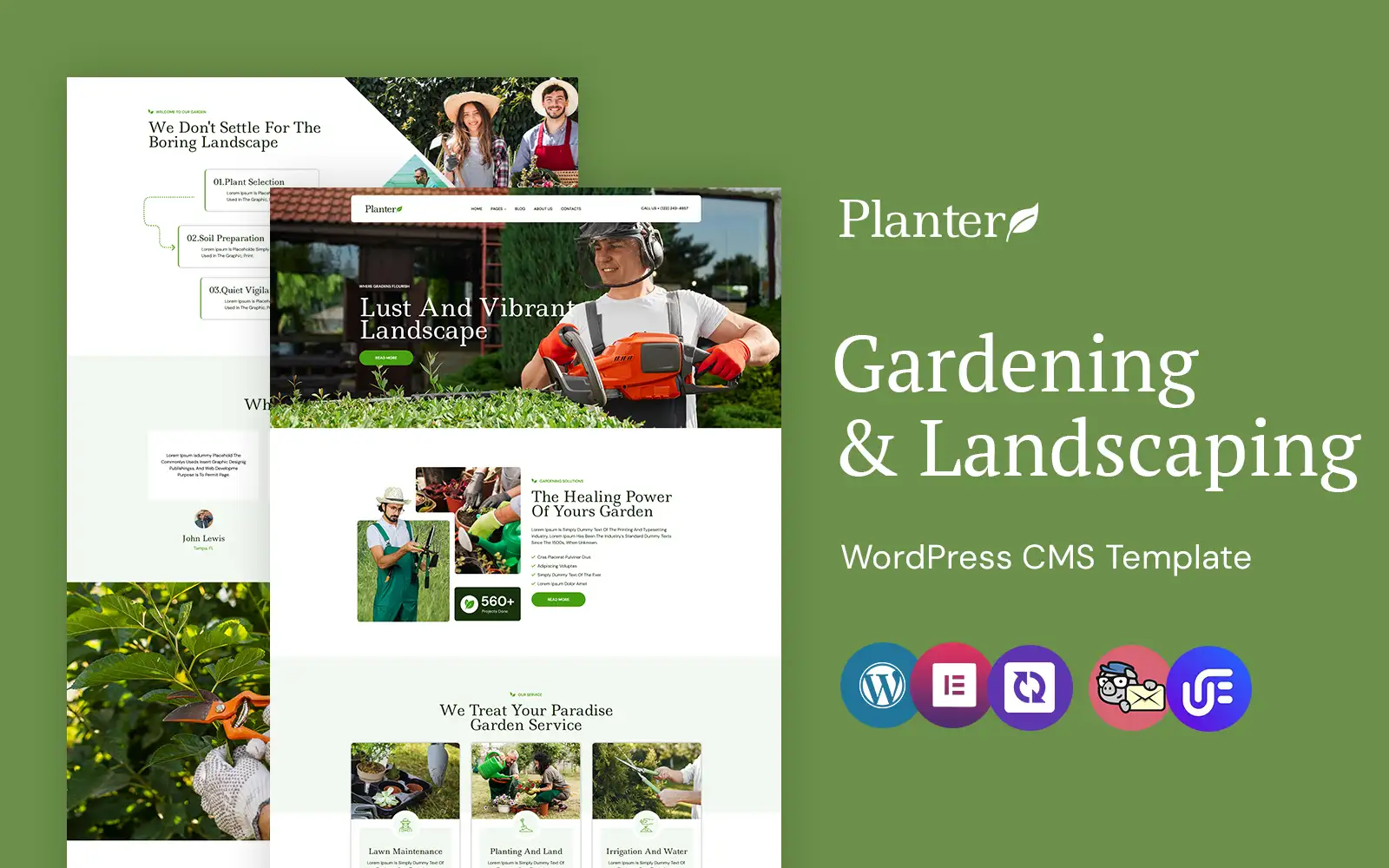 Planter – Gardening and Landscaping WordPress Elementor Theme WordPress Theme