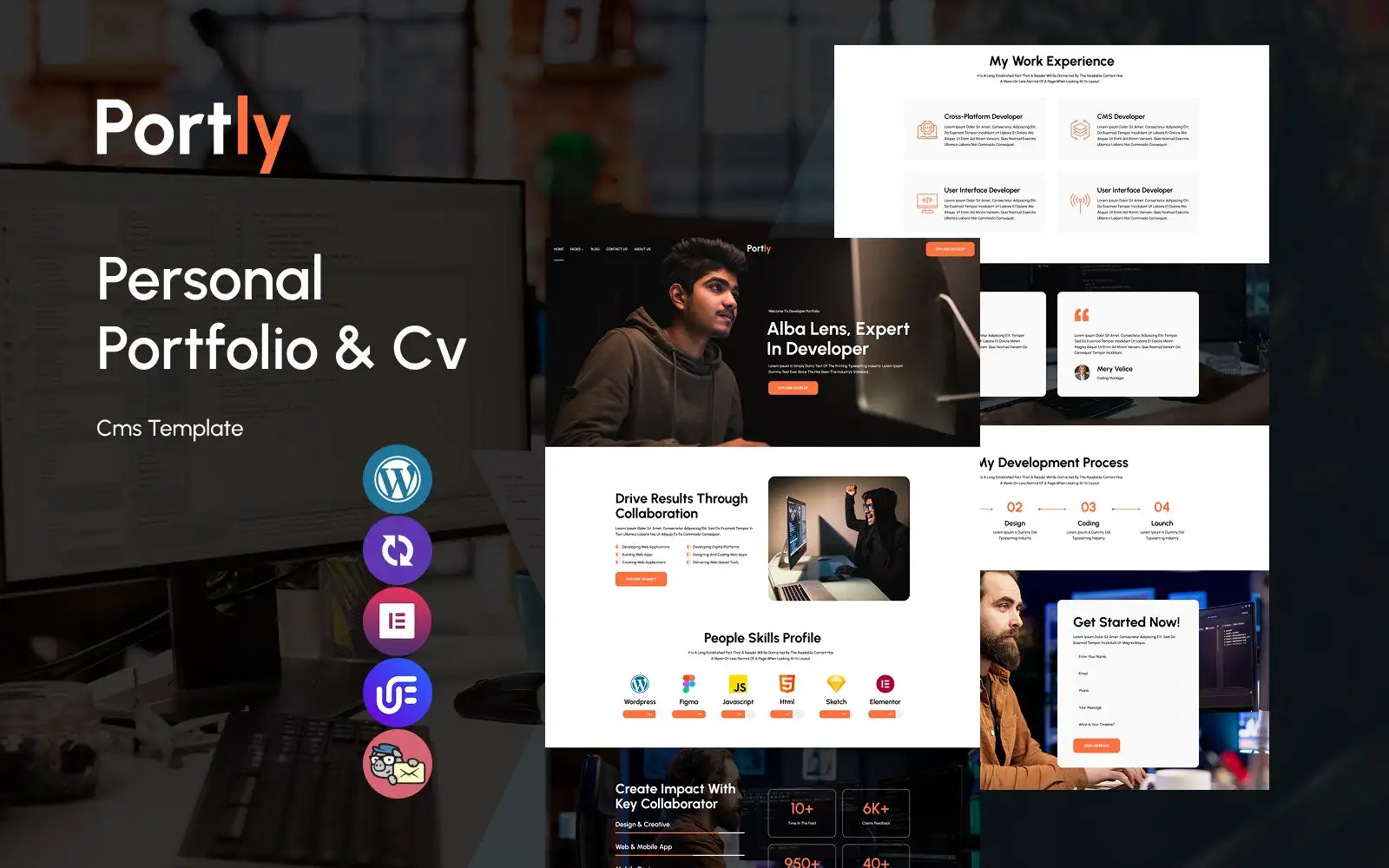 Portly – Personal Portfolio Multipurpose Responsive WordPress Theme