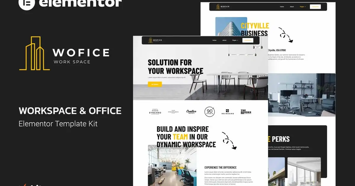 Wofice – Workspace & Office Elementor Template Kit