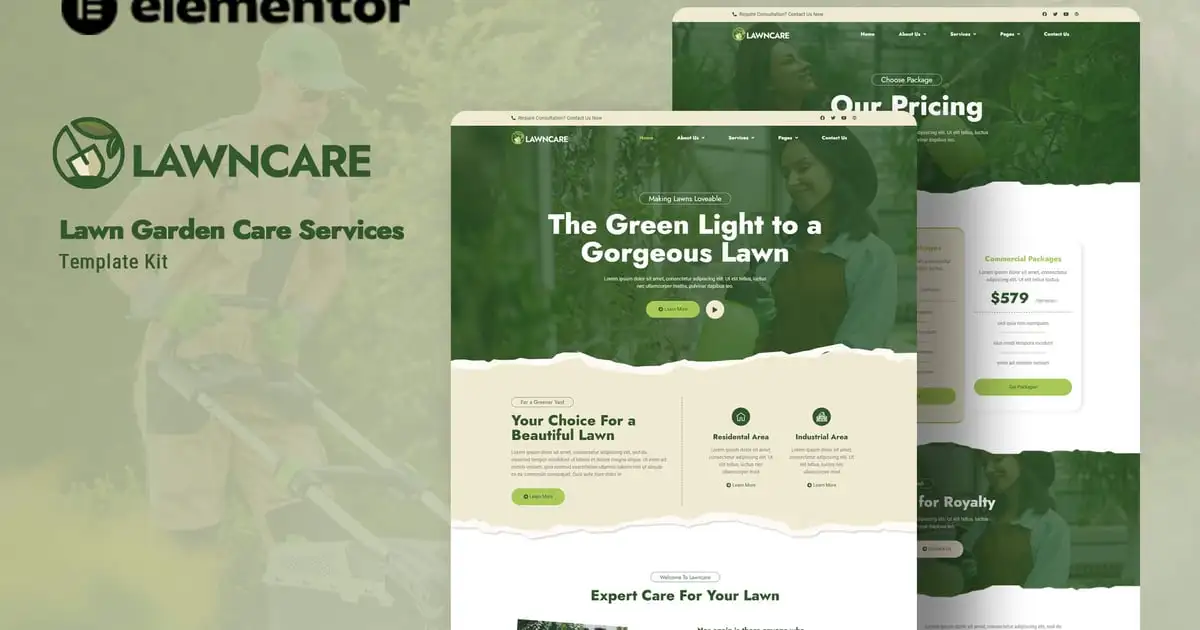 Lawncare – Lawn Garden Care Service Elementor Template Kit