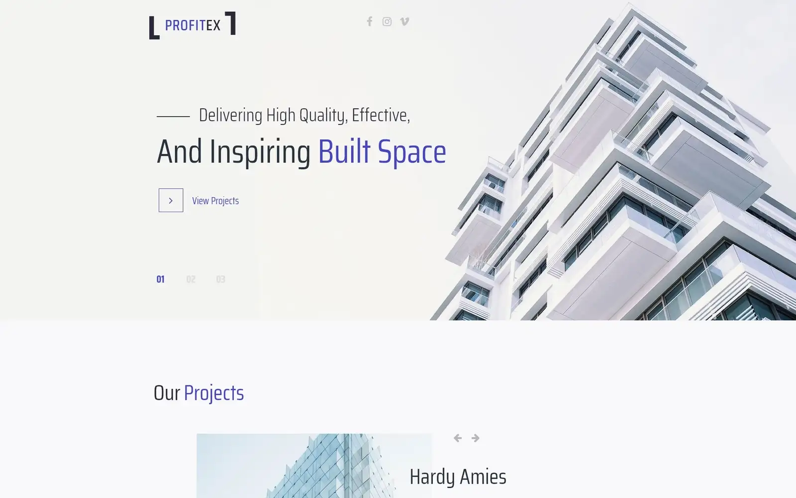 Profitex – Bright Architecture Agency WordPress Elementor Theme WordPress Theme