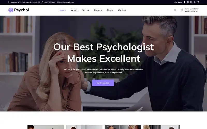 Psychol – Psychology And Counseling Responsive WordPress Theme