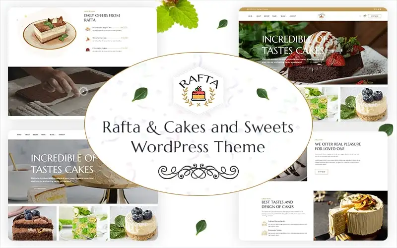 Rafta – Cakes and Sweets WordPress Theme