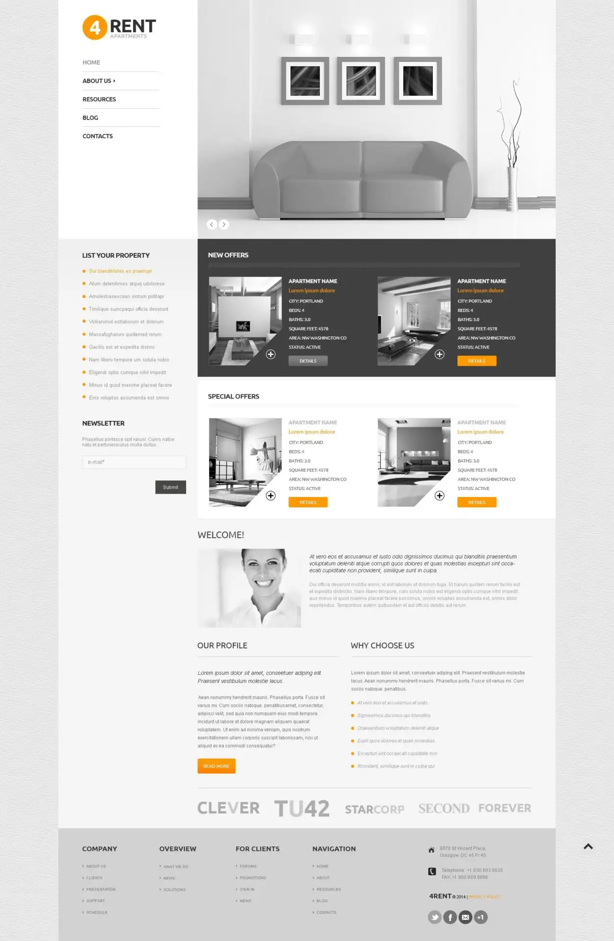 Real Estate Agency Responsive WordPress Theme