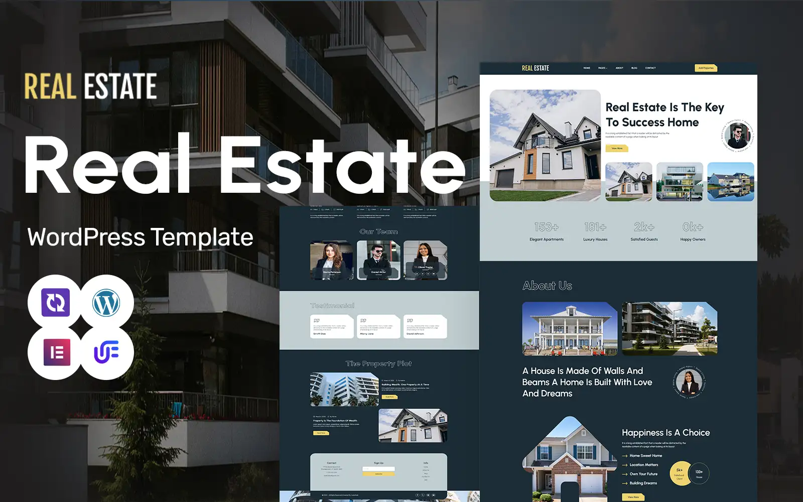 Real Estate – Real Estate Broker And Agent WordPress Elementor Theme WordPress Theme