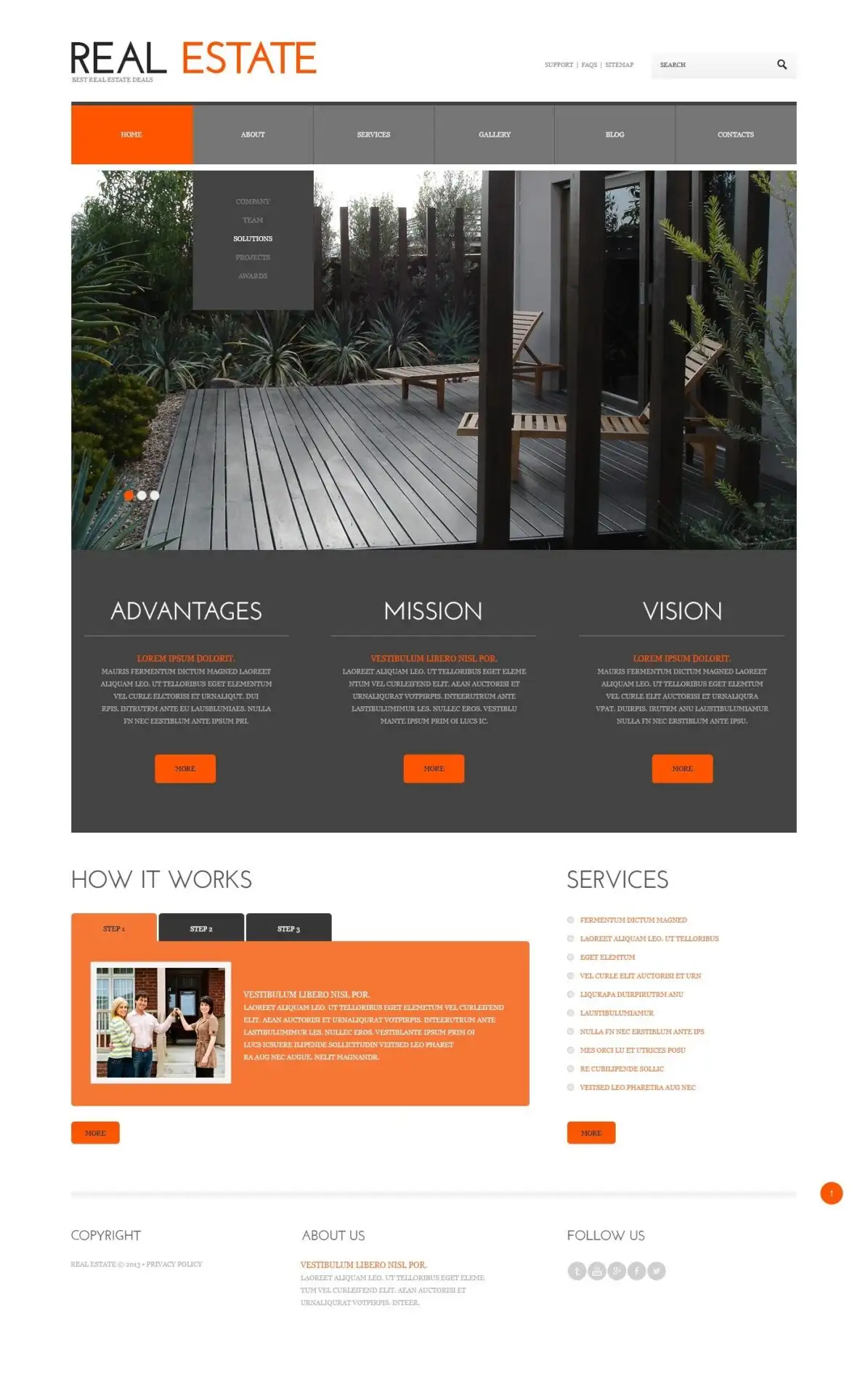 Real Estate Responsive WordPress Theme