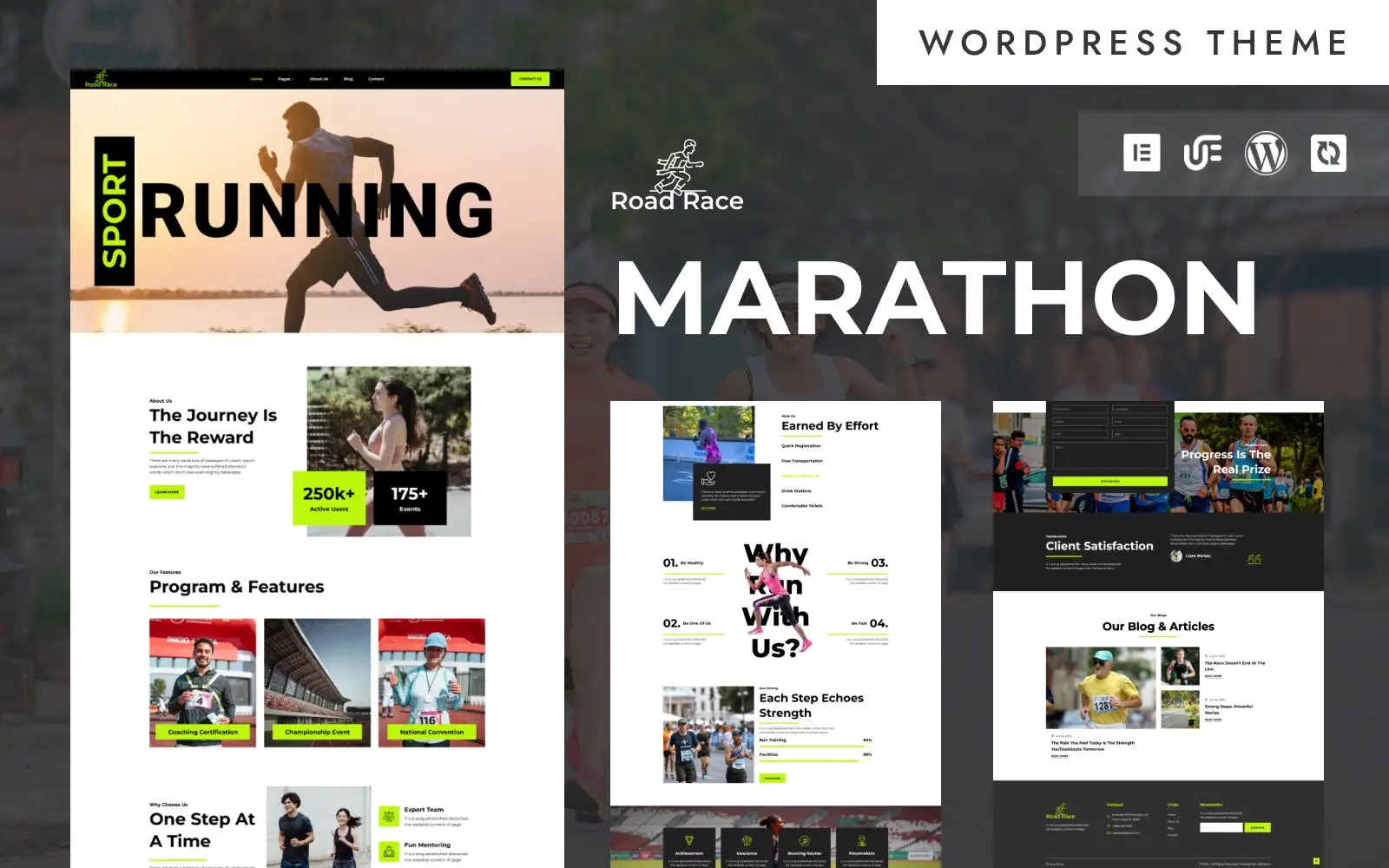 Road Race – Marathon & Sports Event WordPress Elementor Theme WordPress Theme