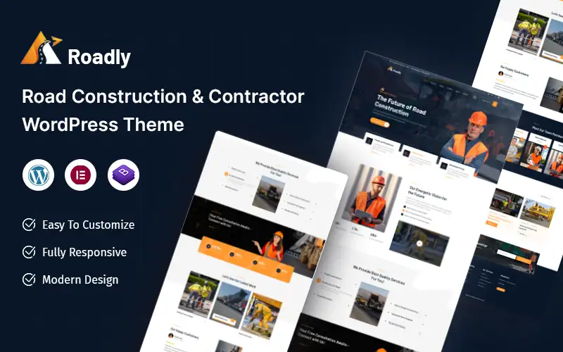 Roadly – Road Construction & Contractor WordPress Theme