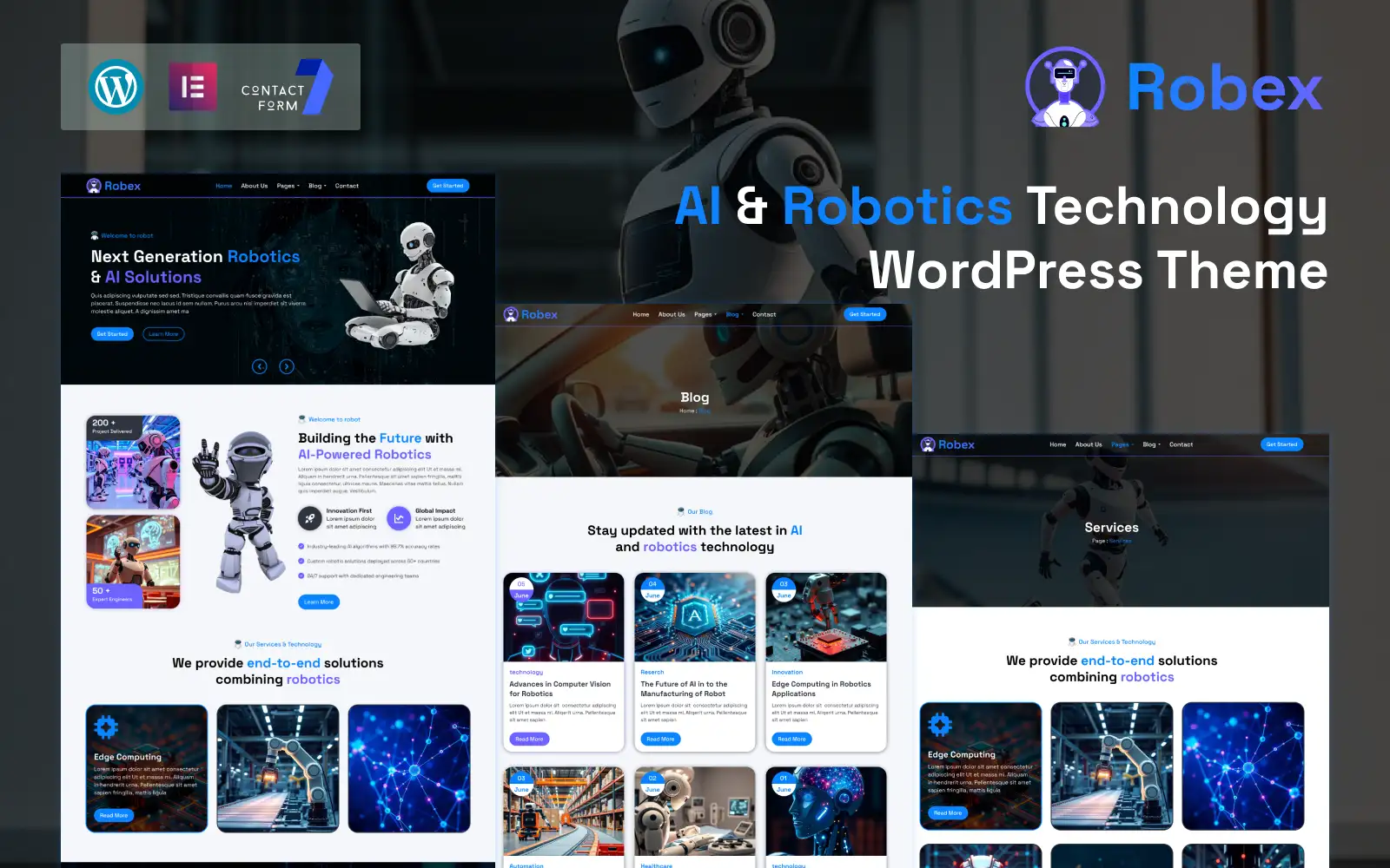 Robex – AI & Robotics Technology WordPress Theme