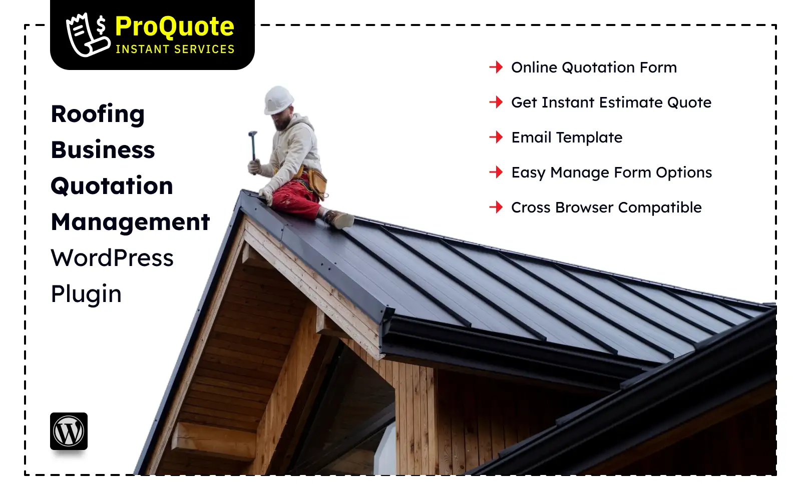 Roofing Business Quotation Request Form WordPress Plugin – ProQuote