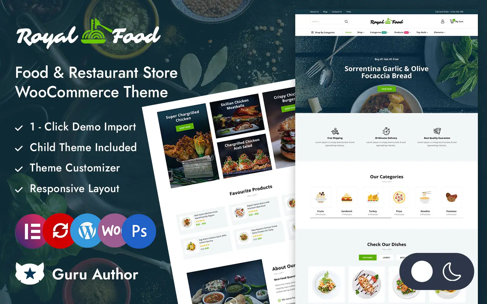 RoyalFood – Food & Restaurant Store Elementor WooCommerce Responsive Theme WooCommerce Theme
