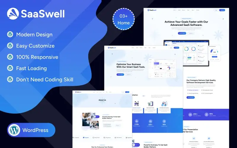 SaaSwell – Saas & Software Company WordPress Theme