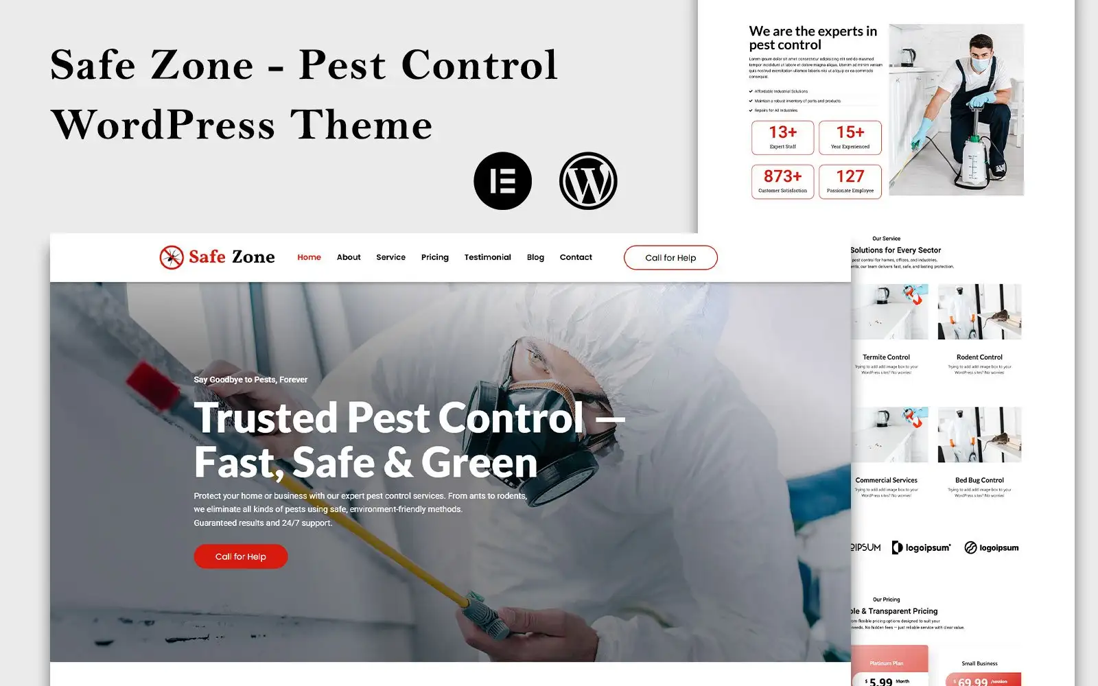 Safe Zone – Pest Control WordPress Theme