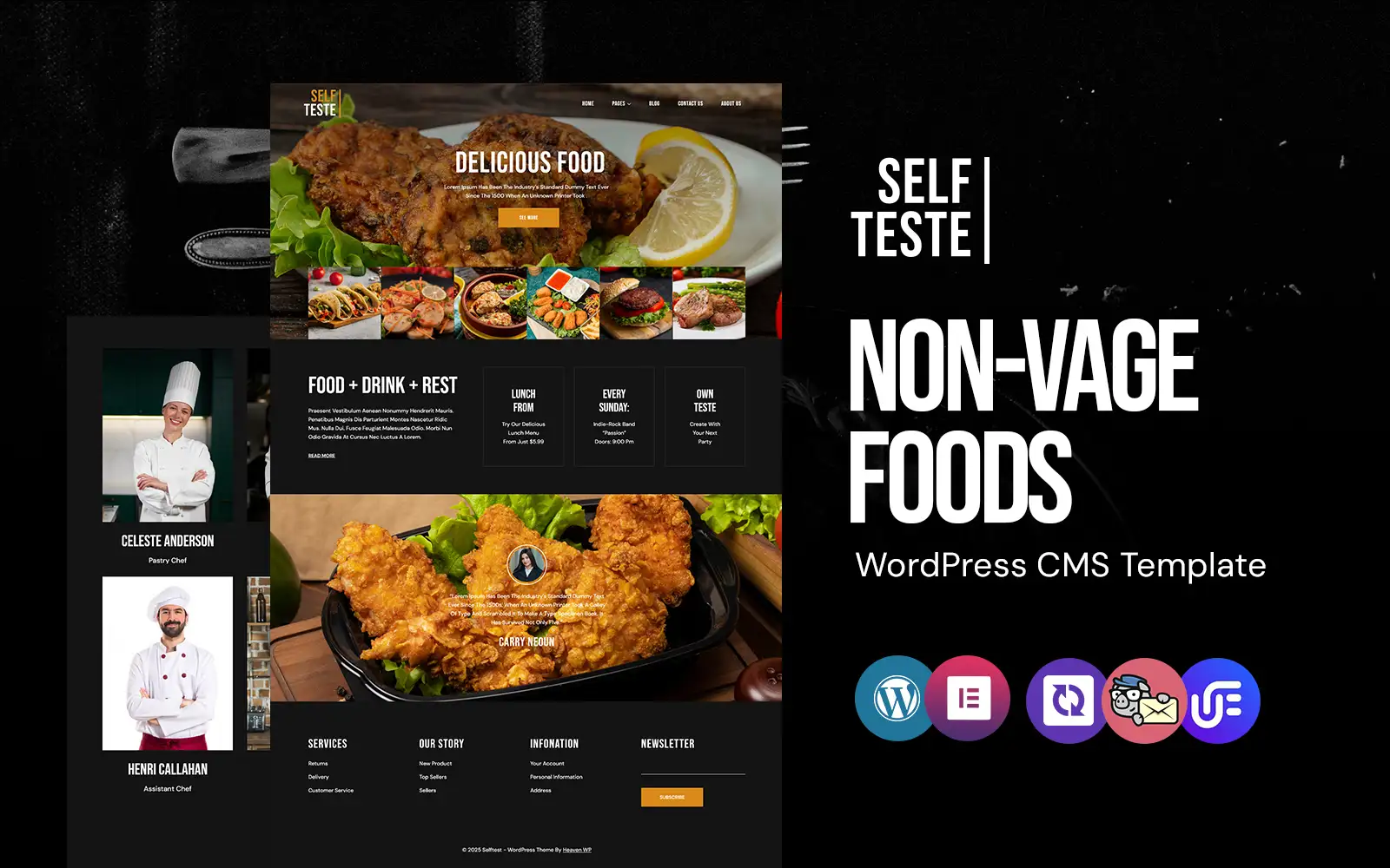 Selftest – Restaurant and Nonveg Food WordPress Elementor Theme WordPress Theme