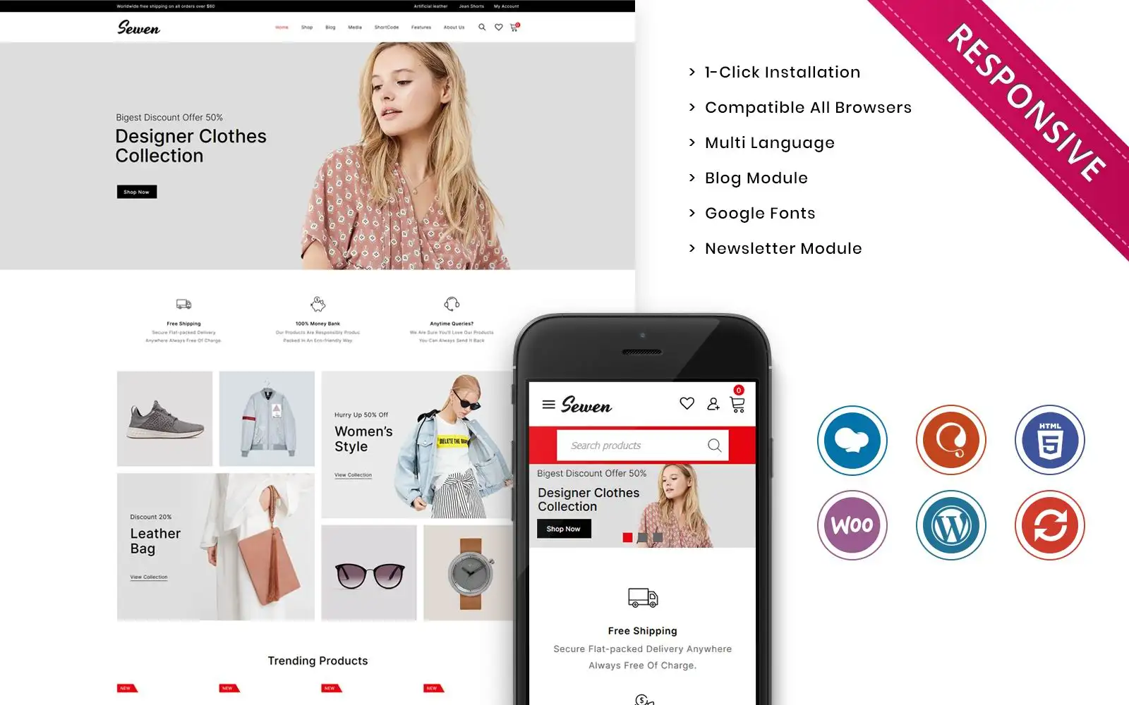 Sewen – The Mega Fashion Store WooCommerce Theme
