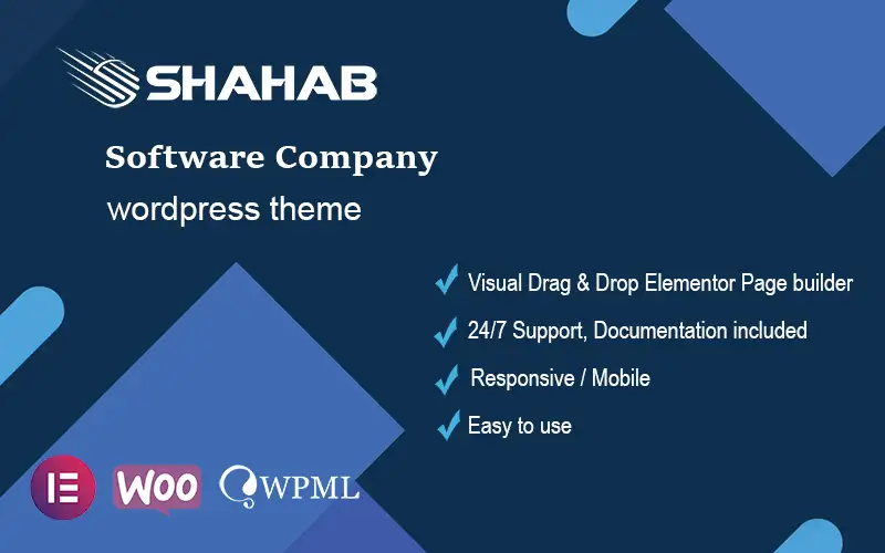 Shahab – Software Company Responsive WordPress Theme