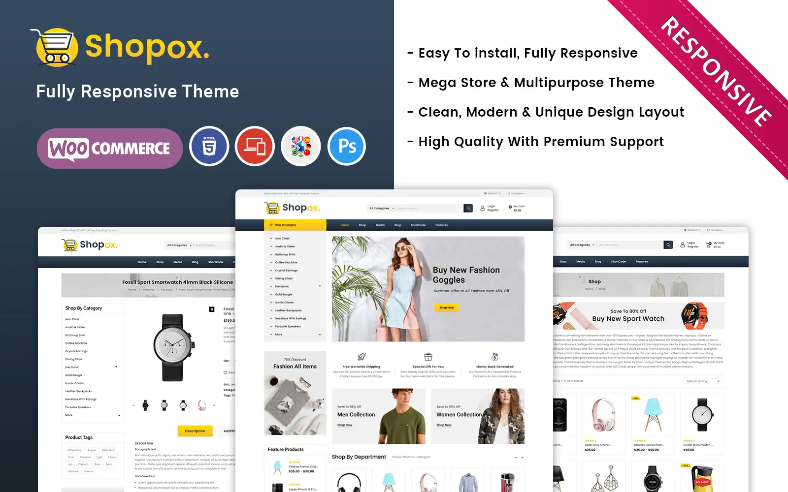 Shopox – Multi Purpose Woocommerce Store WooCommerce Theme