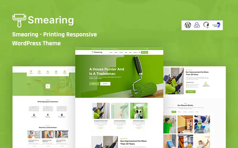 Smearing – Printing Company WordPress Theme