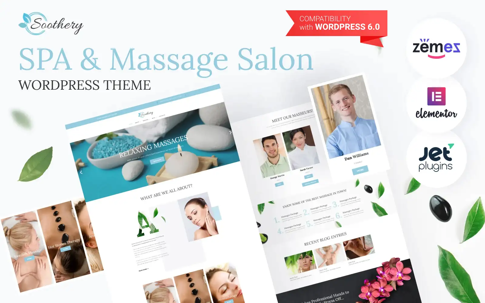 Soothery – SPA & Massage Salon Responsive WordPress Theme