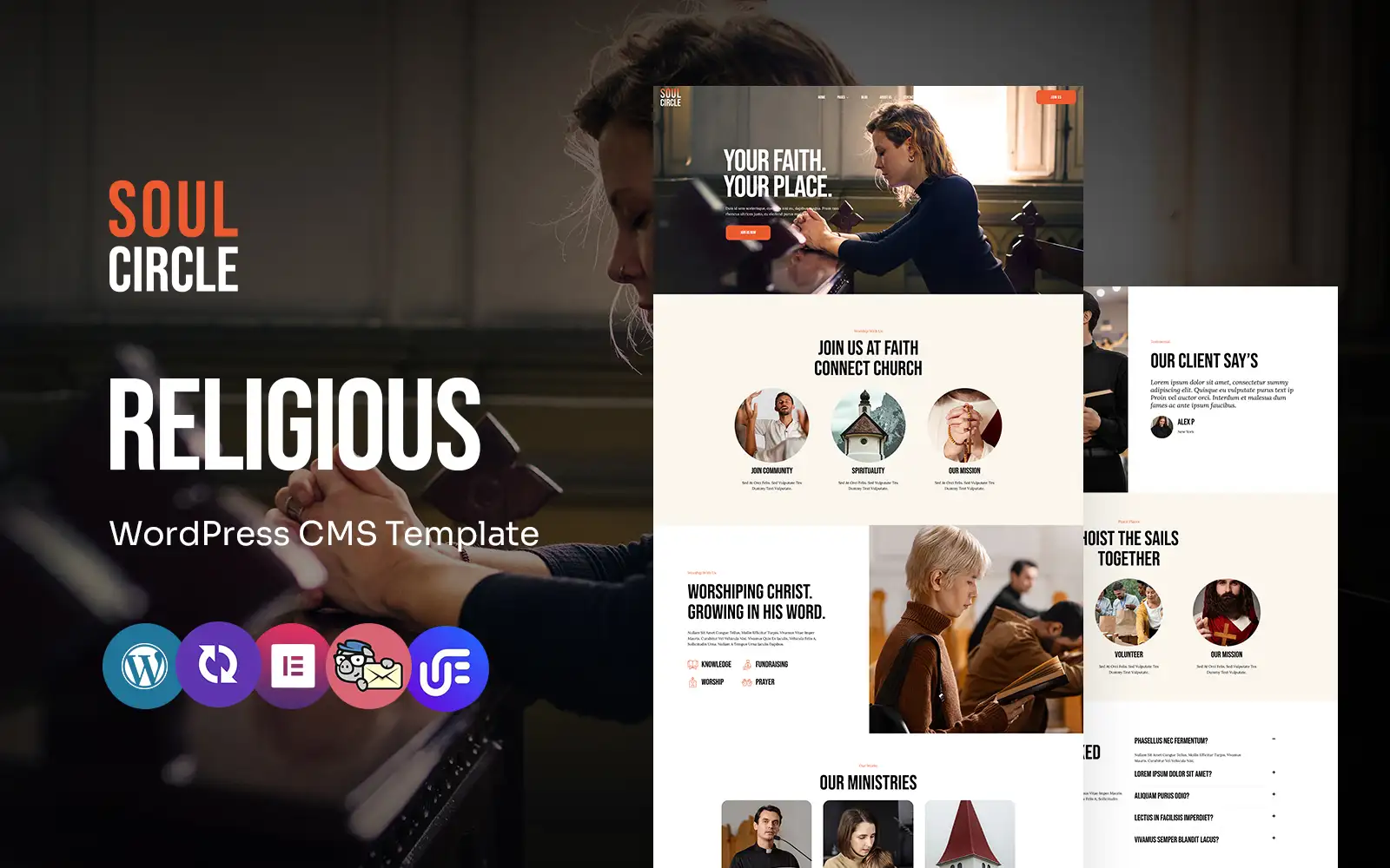 Soul Circle – Religion And Church Multipurpose WordPress Elementor Theme WordPress Theme