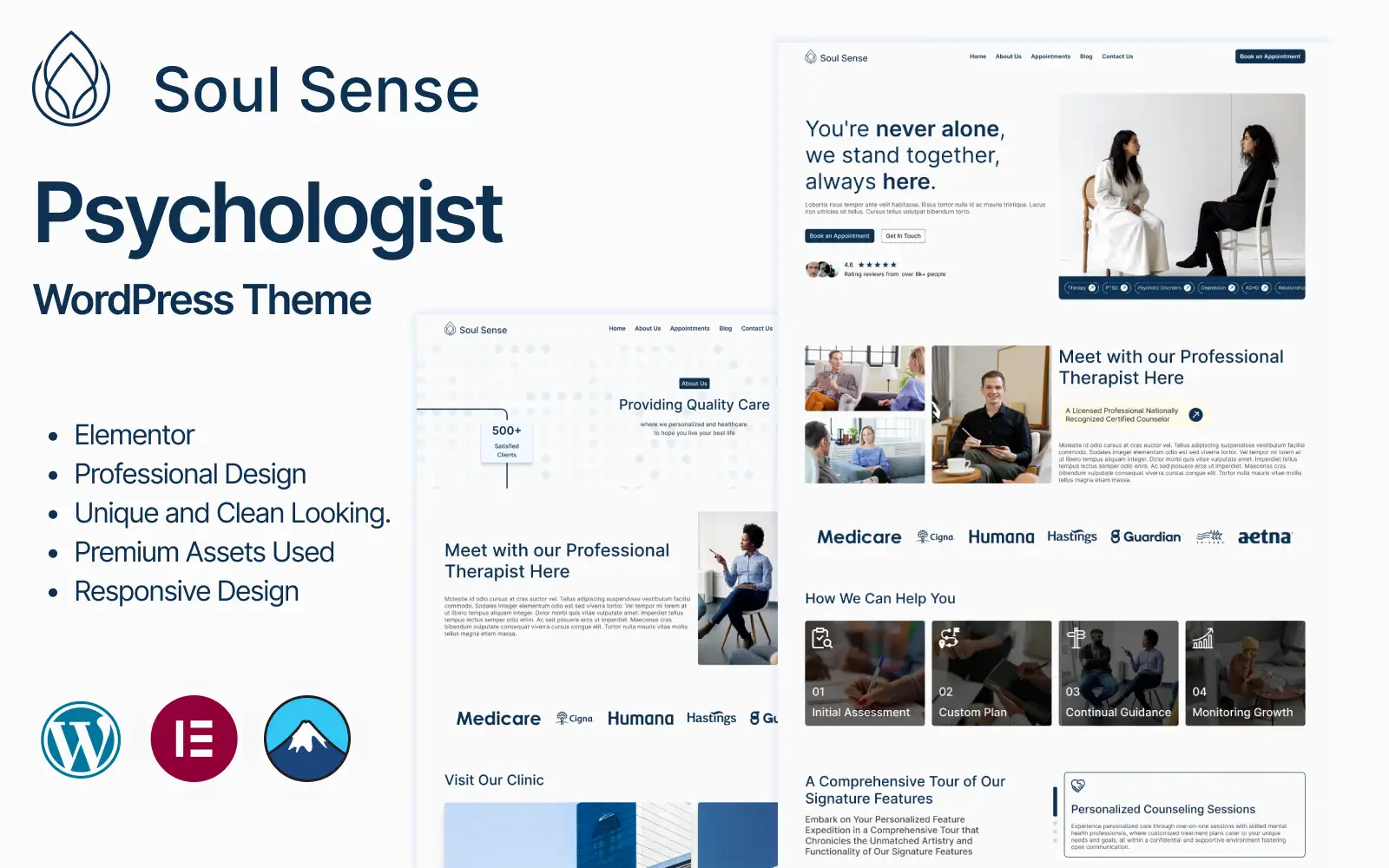 Soul Sense – Psychologist, Therapy & Psychological Counseling WordPress Theme