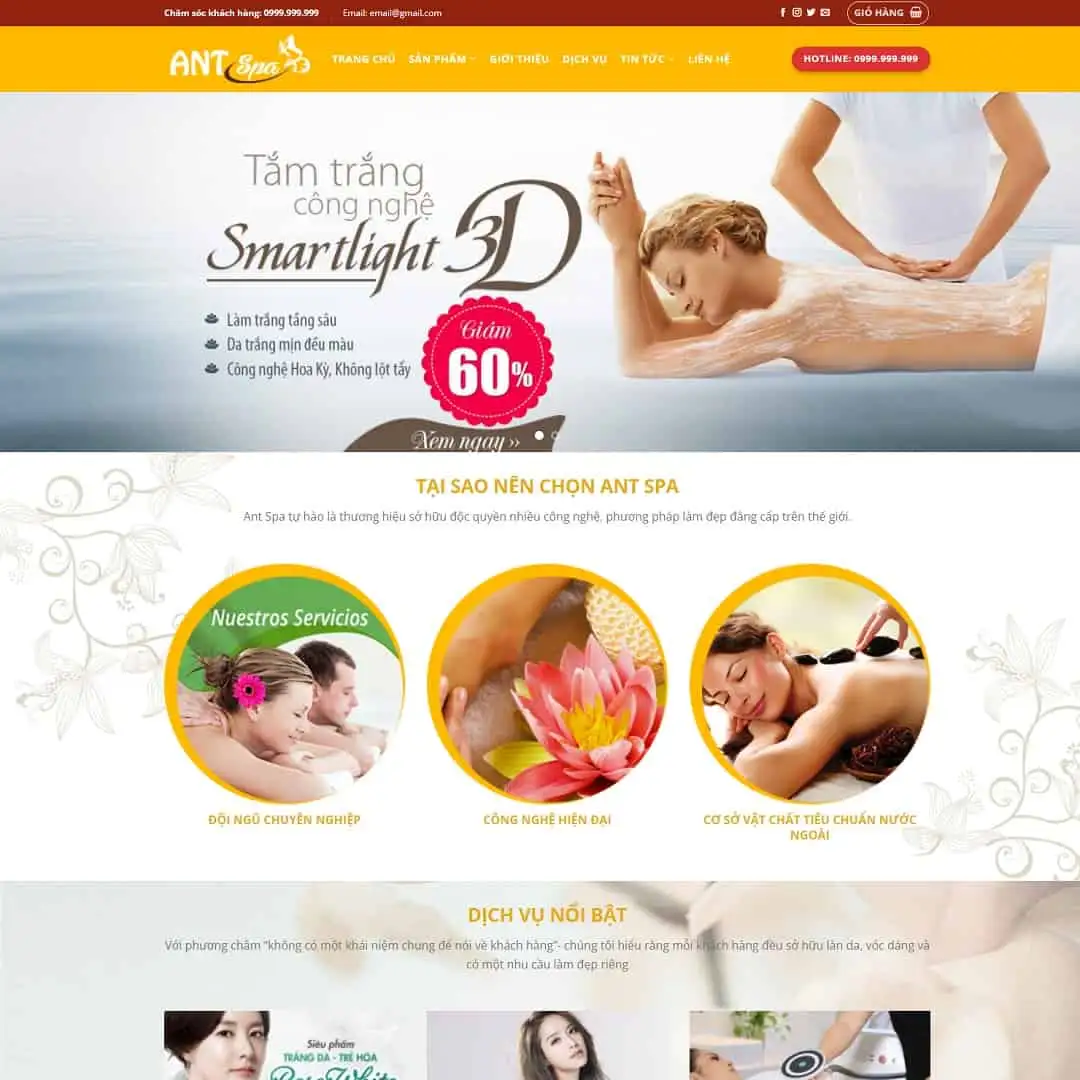 Theme WordPress Spa làm đẹp 05