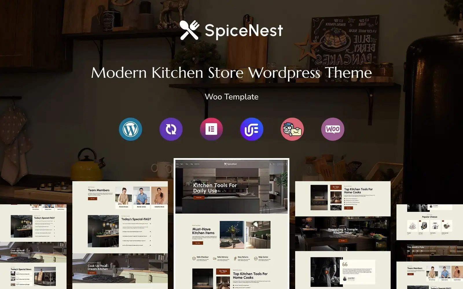 Spicenest – Morden Kitchen Store Multipurpose Responsive WordPress Theme WooCommerce Theme