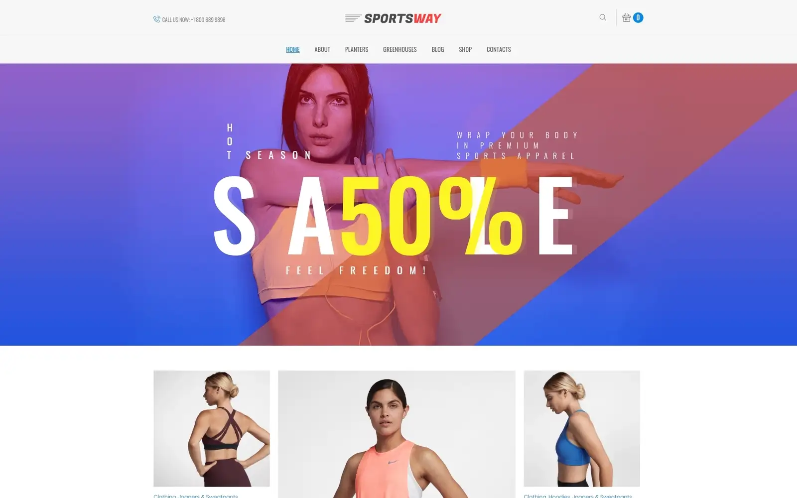 Sportsway – Sport Shop Elementor WooCommerce Theme
