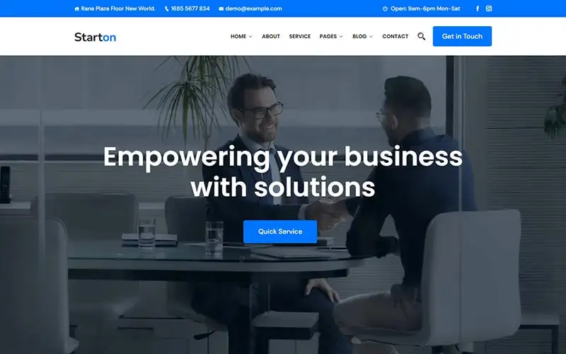 Starton – Consulting, Startup & IT Business WordPress Theme