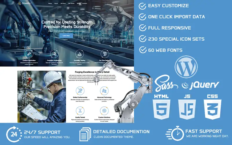 Steelify – Steelworks WordPress Theme