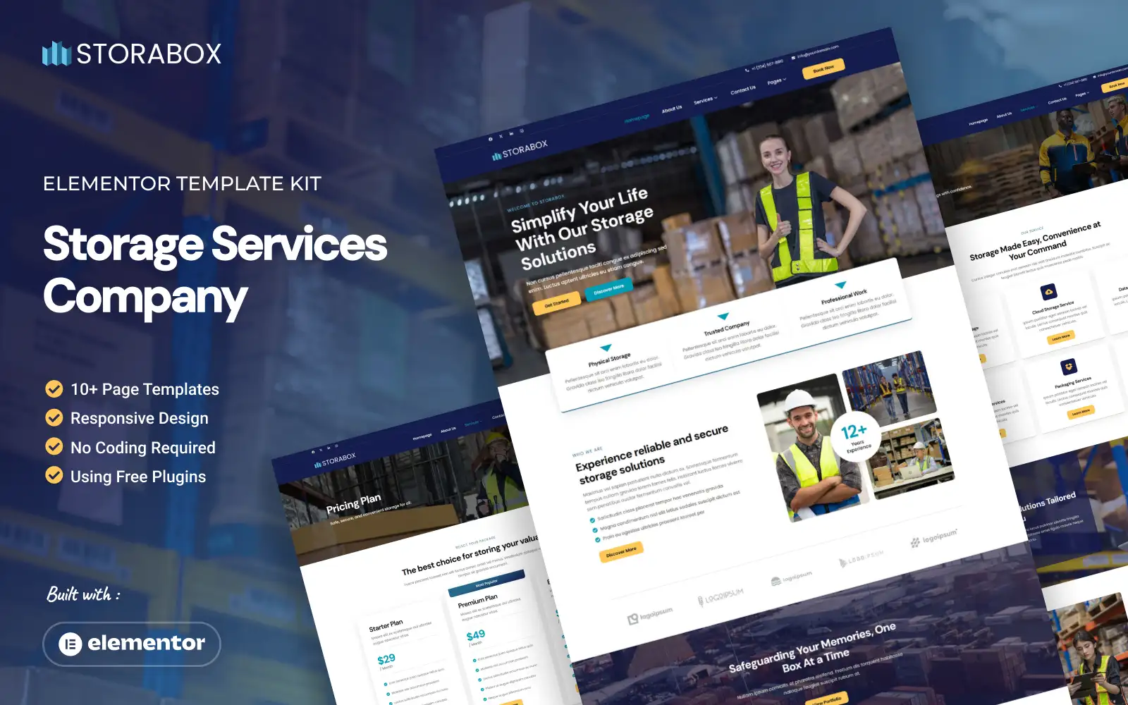 Storabox – Storage Services Company Elementor Kit
