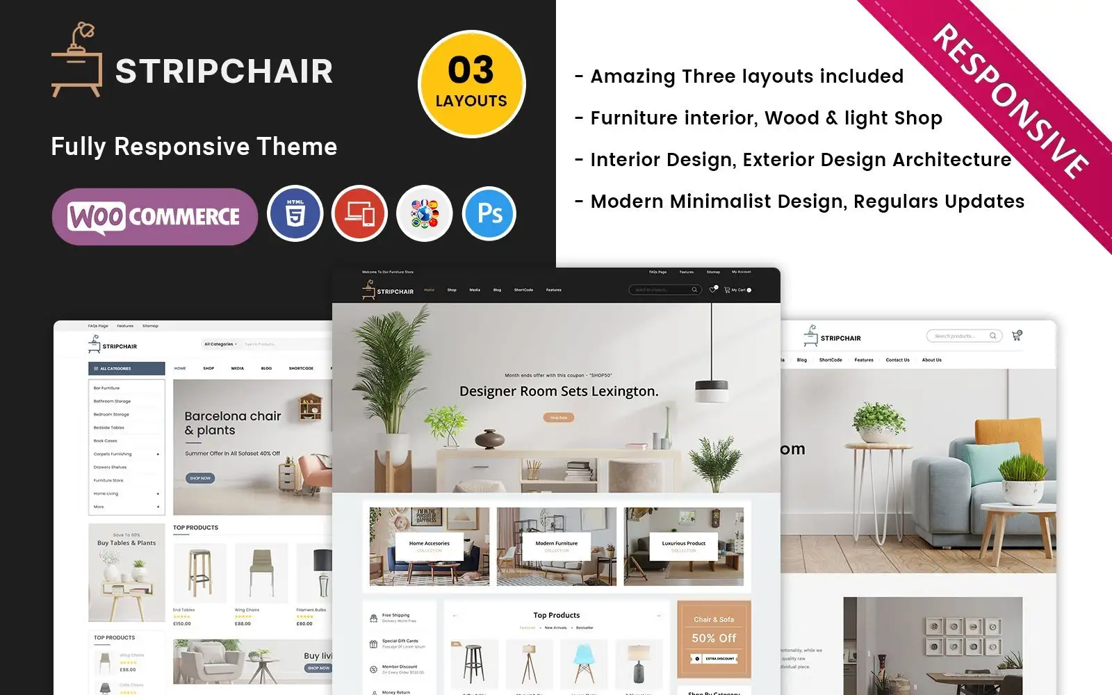 Stripchair – Furniture Home Decor Woocommerce Theme WooCommerce Theme