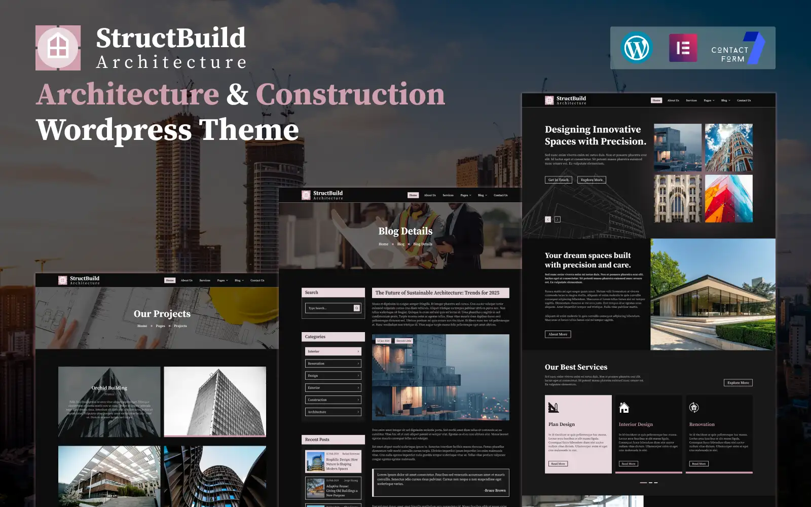 StructBuild – Architecture & Construction Company Theme WordPress Theme