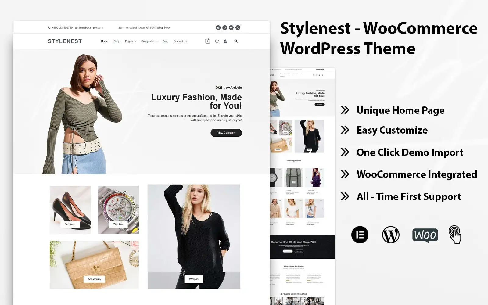 Stylenest – Minimal Fashion Store WordPress WooCommerce Theme