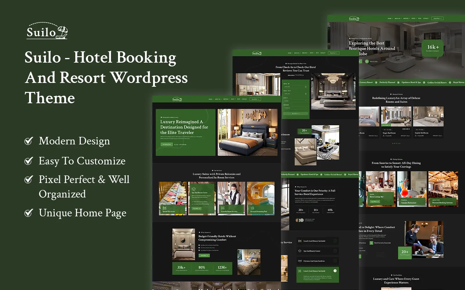 Suilo- Hotel And Resort Service WordPress Theme