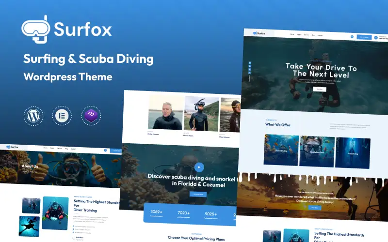 Surfox – Surfing & Scuba Diving WordPress Theme