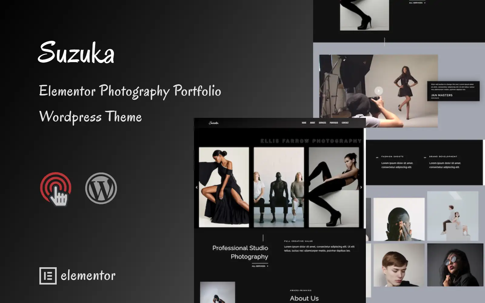 Suzuka – Minimal Portfolio and Photography WordPress Theme