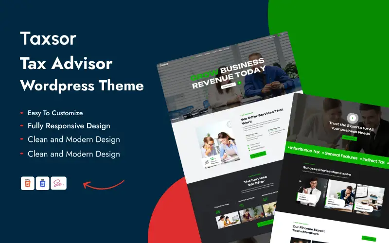 Taxsor – Tax Advisor & Financial Consulting WordPress Theme