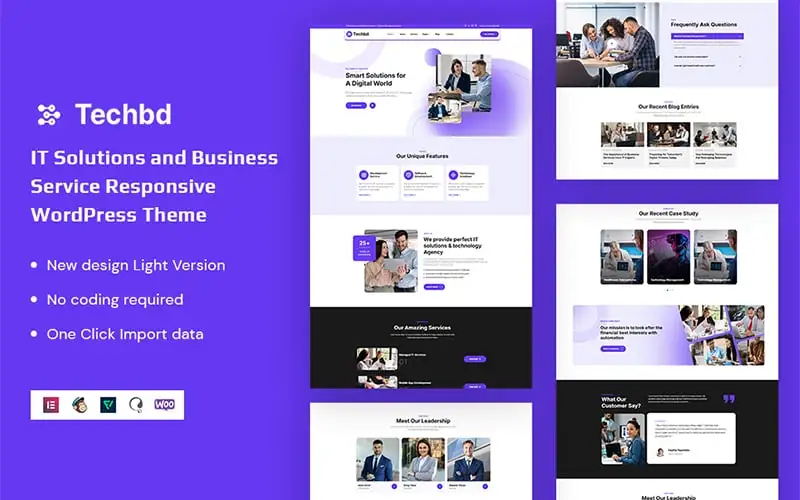 Techbd – IT Solutions and Business Service Responsive WordPress Theme