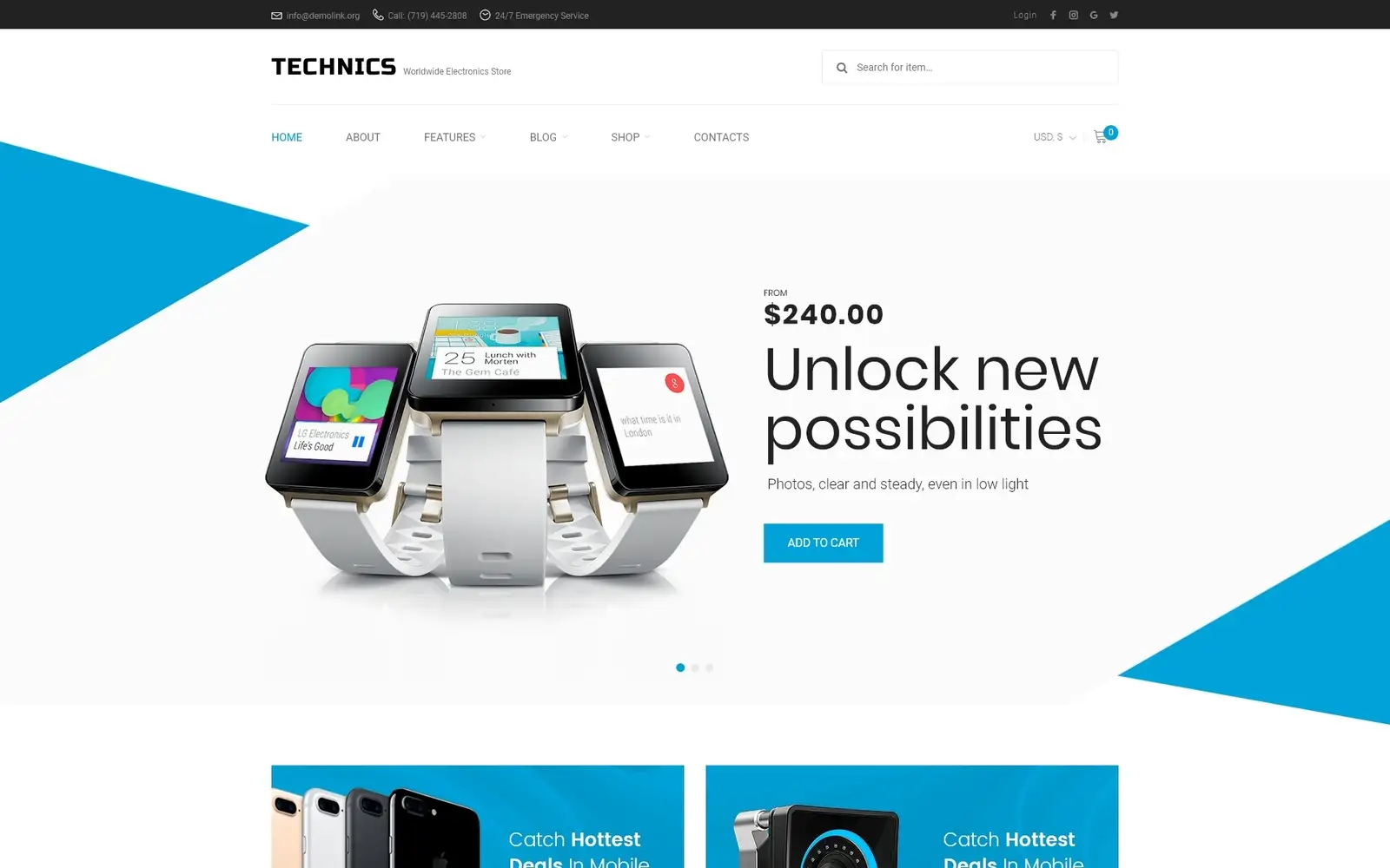 Technics – Electronics Store WooCommerce Theme