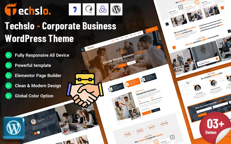 Techslo – Corporate Business WordPress Theme