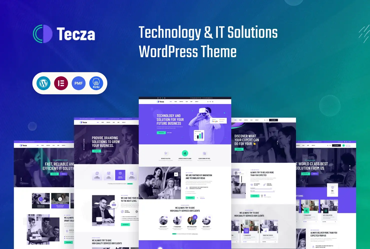 Tecza – Technology IT Solutions WordPress Theme