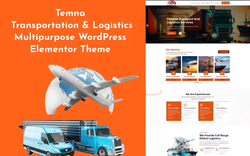 Temna – Logistic and Cargo Service WordPress Theme