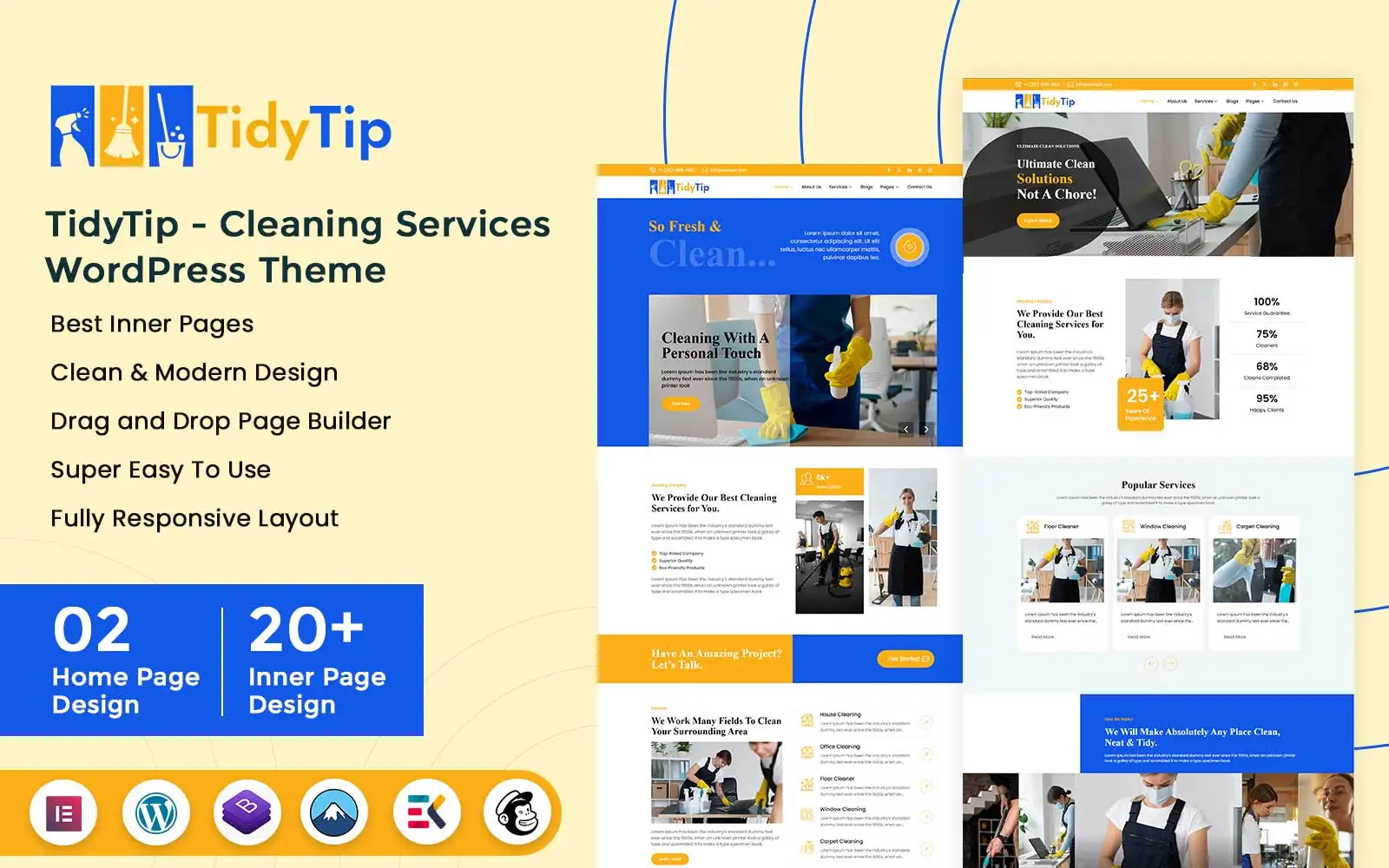 TidyTip – Cleaning Services WordPress Theme