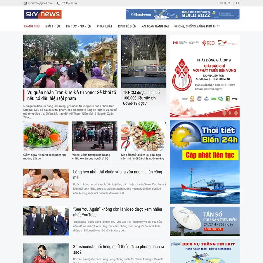 Theme WordPress tin tức 17