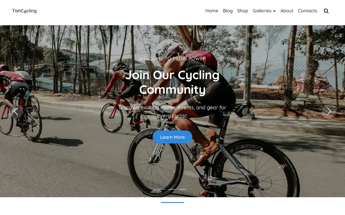 TishCycling – Cycling WooCommerce Theme
