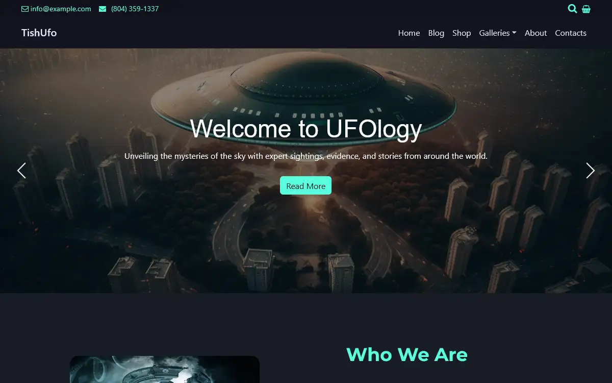 TishUFO – WordPress Theme for UFO, Ufology, and Extraterrestrial Research Websites